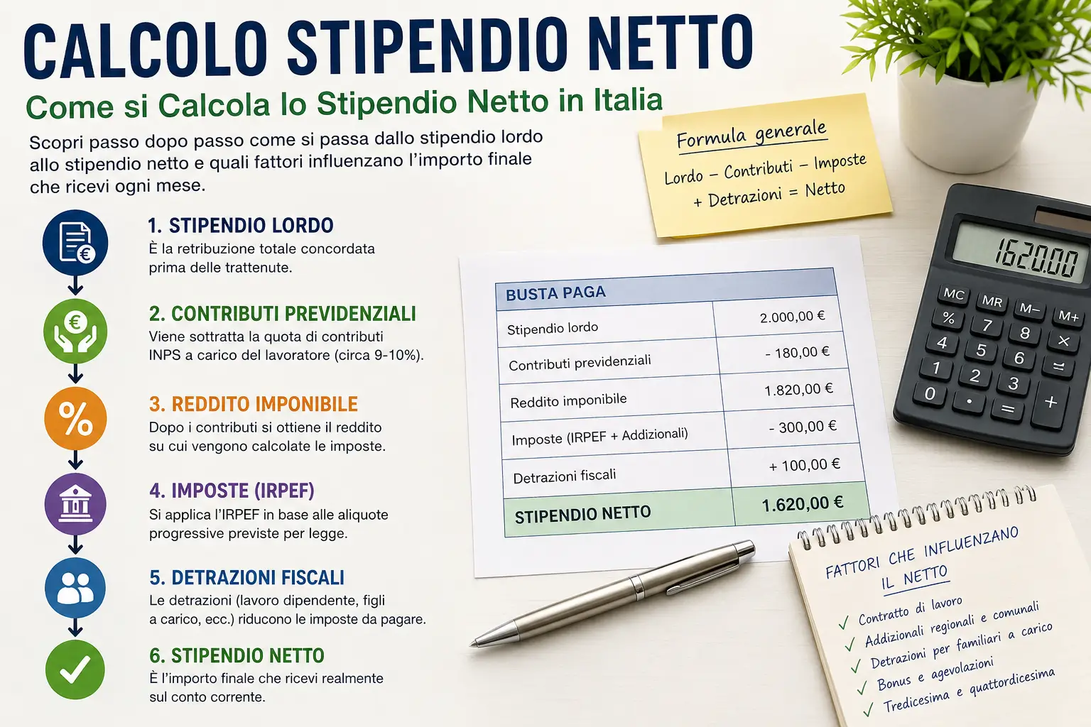 Calcola lo Stipendio Netto
